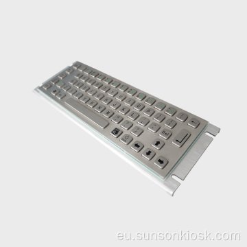 Braille metalezko teklatua Touch Pad-arekin